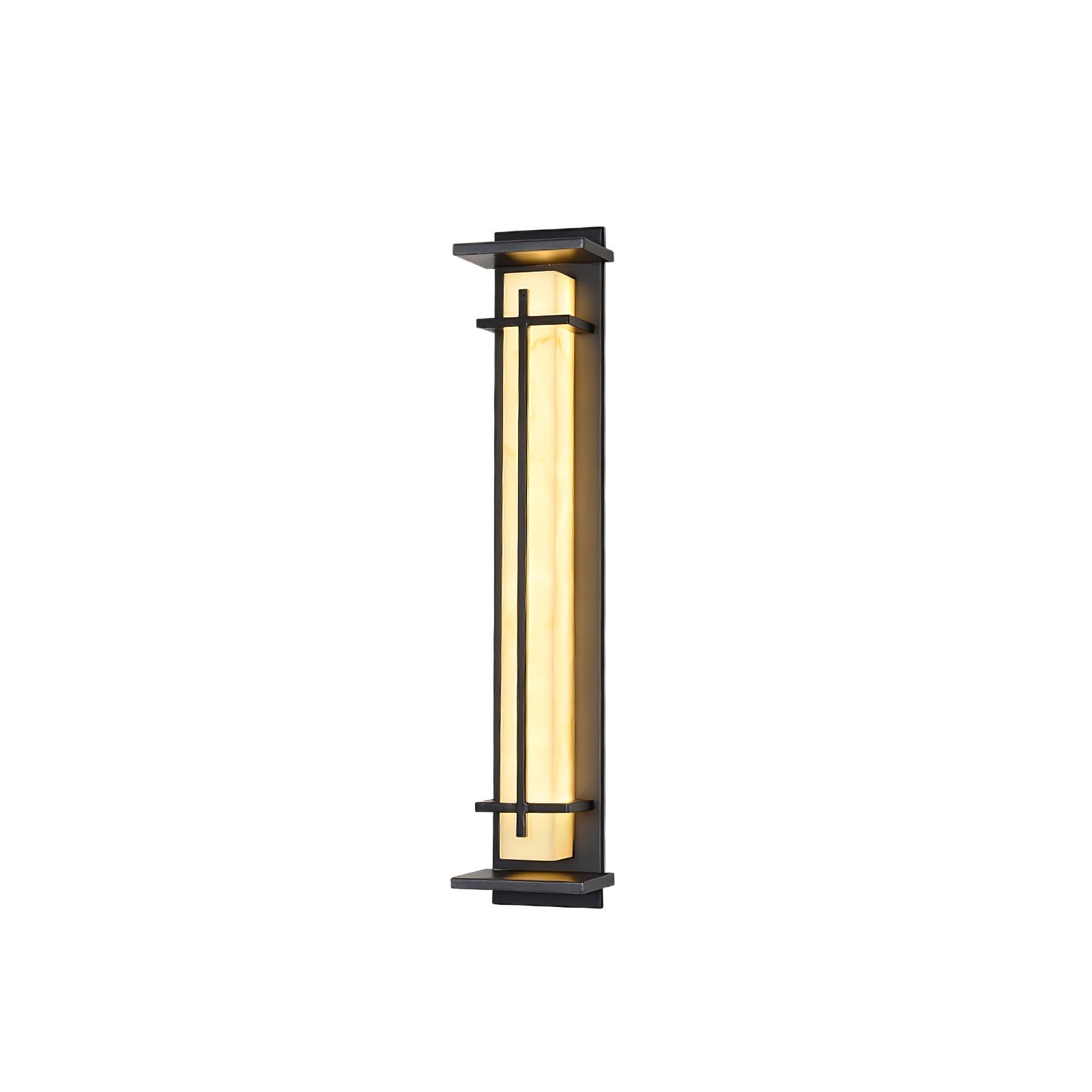 Geometric Outdoor Wall Lamp – Stainless Steel Frame