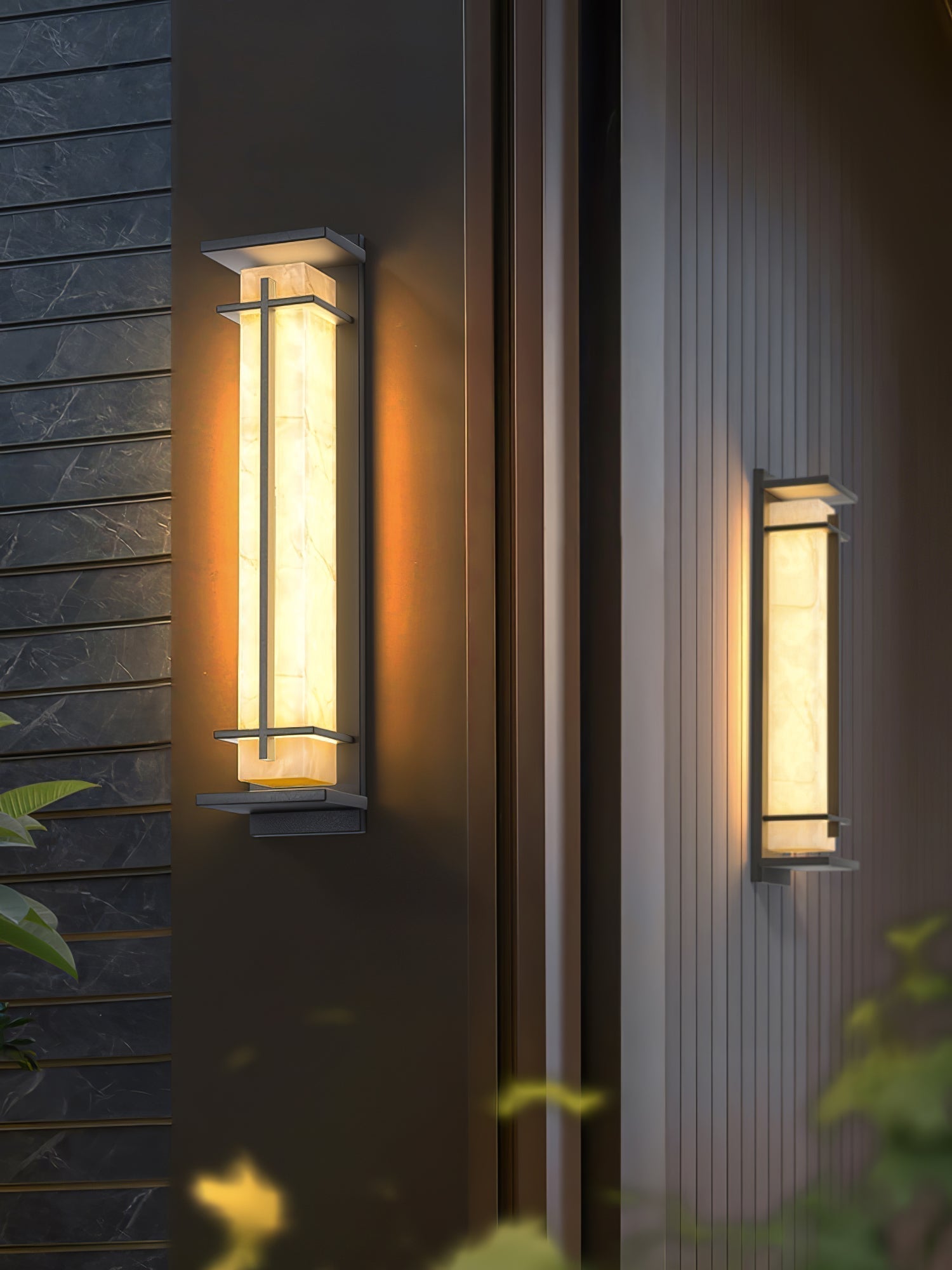 Outdoor Wall Light with Rectangular Frame | Exterior Wall Light
