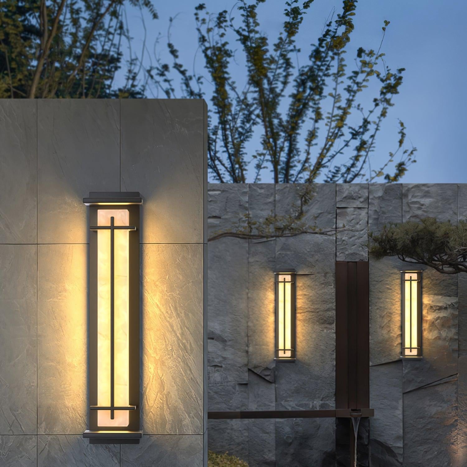 Outdoor Wall Light with Rectangular Frame | Exterior Wall Light