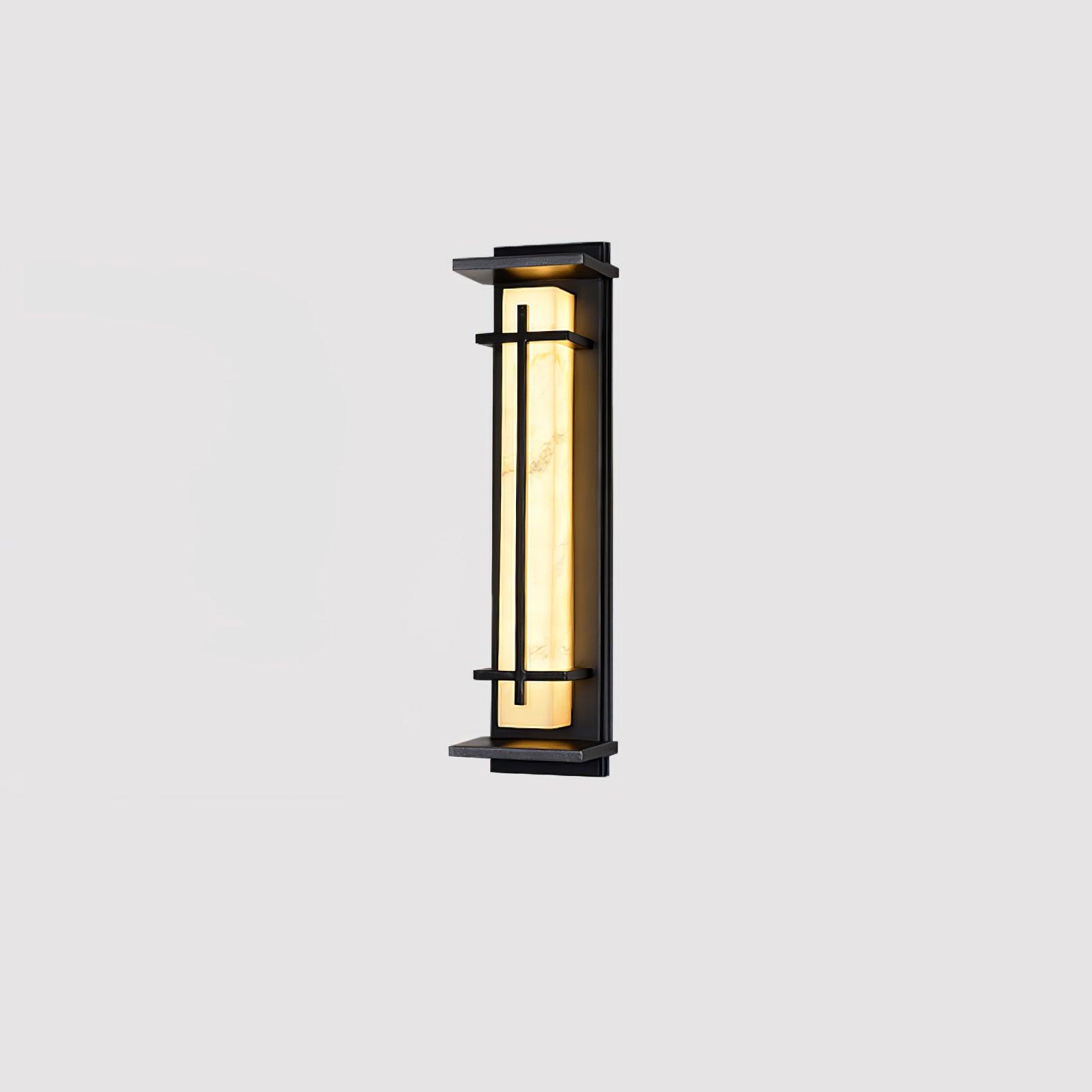 Geometric Outdoor Wall Lamp – Stainless Steel Frame