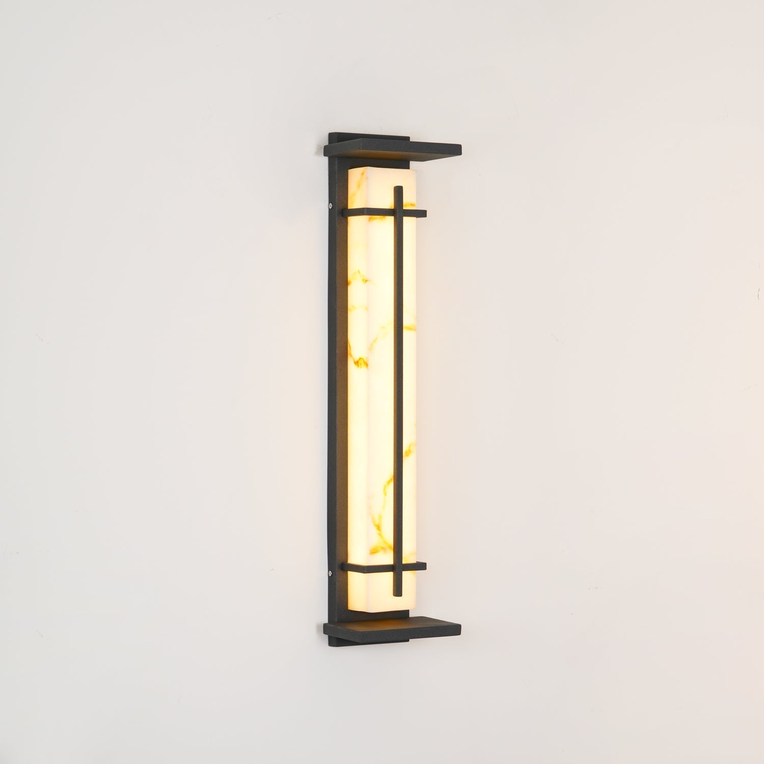 Geometric Outdoor Wall Lamp – Stainless Steel Frame