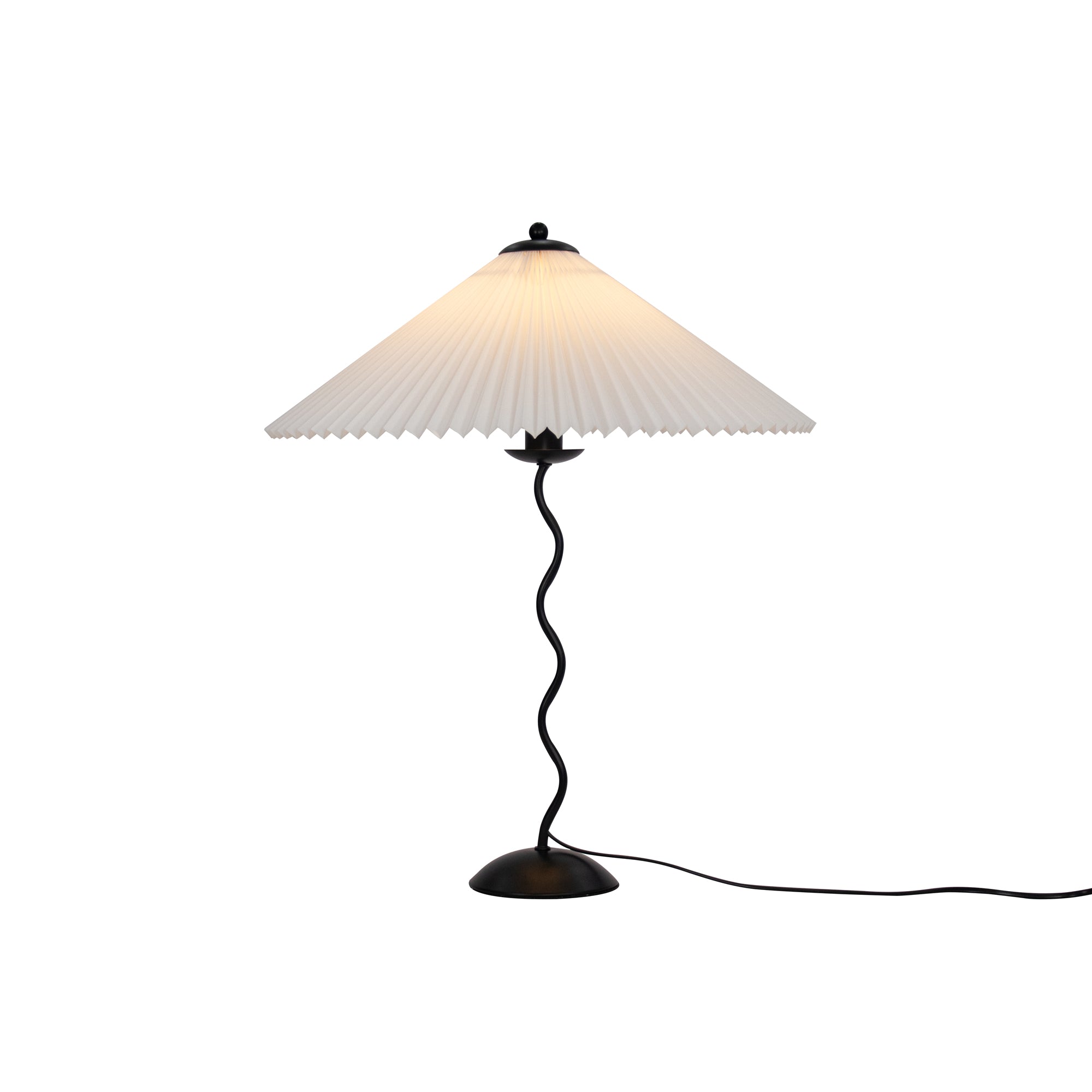 Pleated Umbrella Fabric Shade Lamp