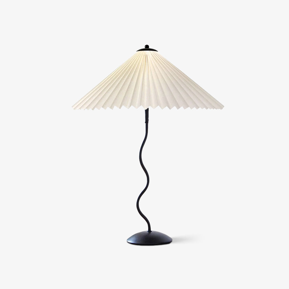 Pleated Umbrella Fabric Shade Lamp