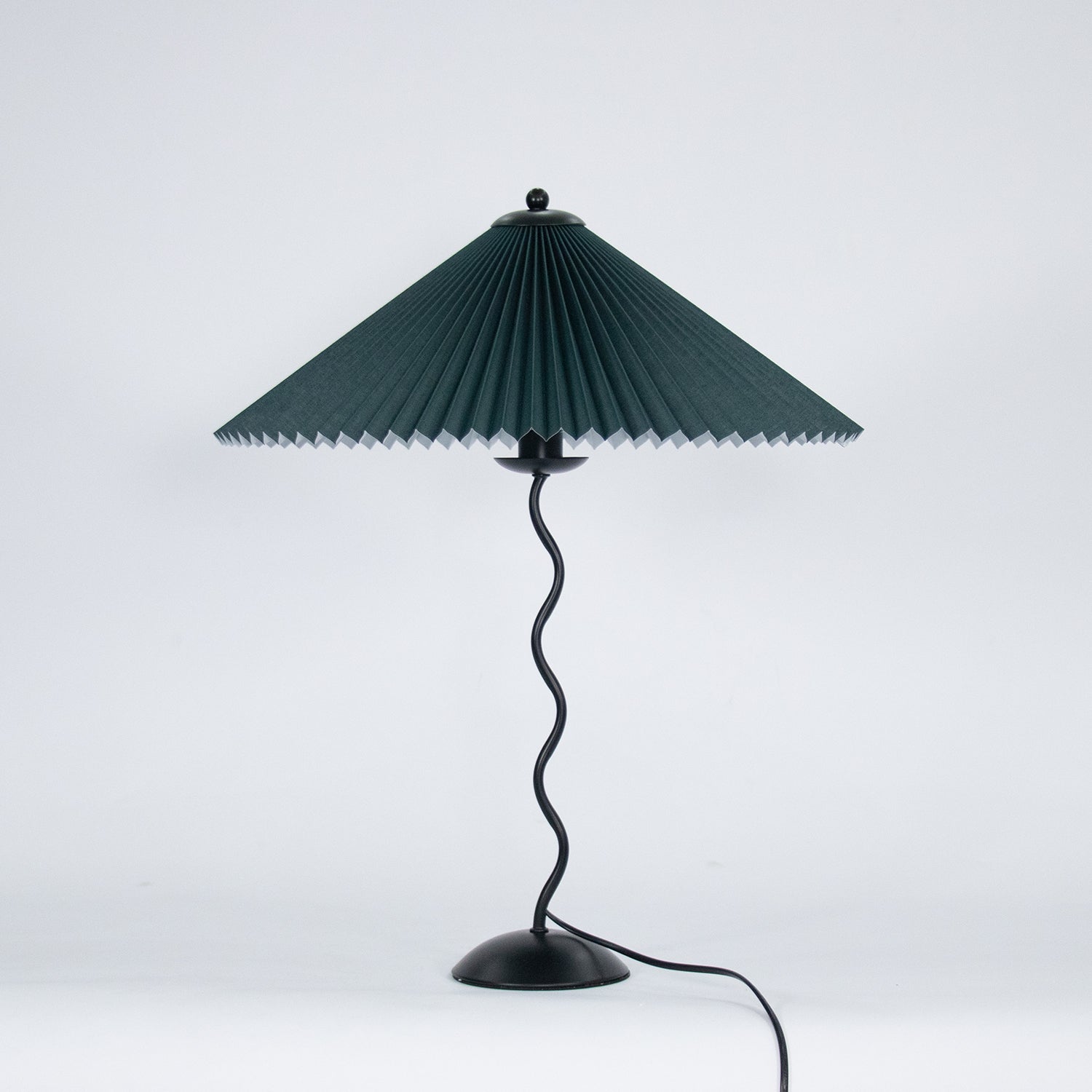 Pleated Umbrella Fabric Shade Lamp