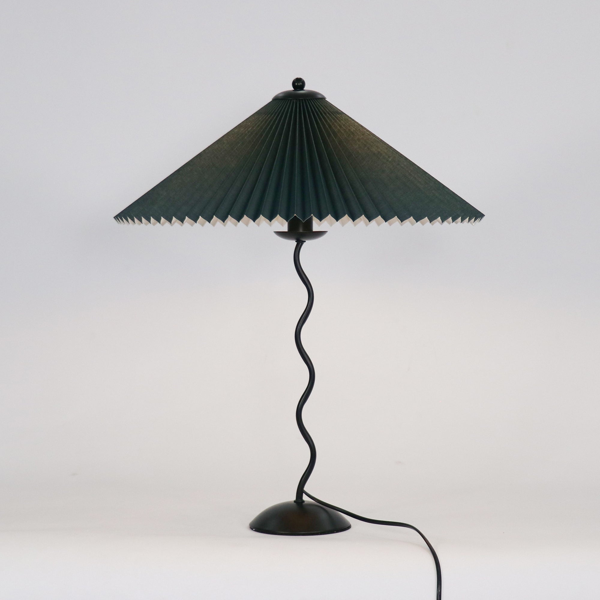 Pleated Umbrella Fabric Shade Lamp