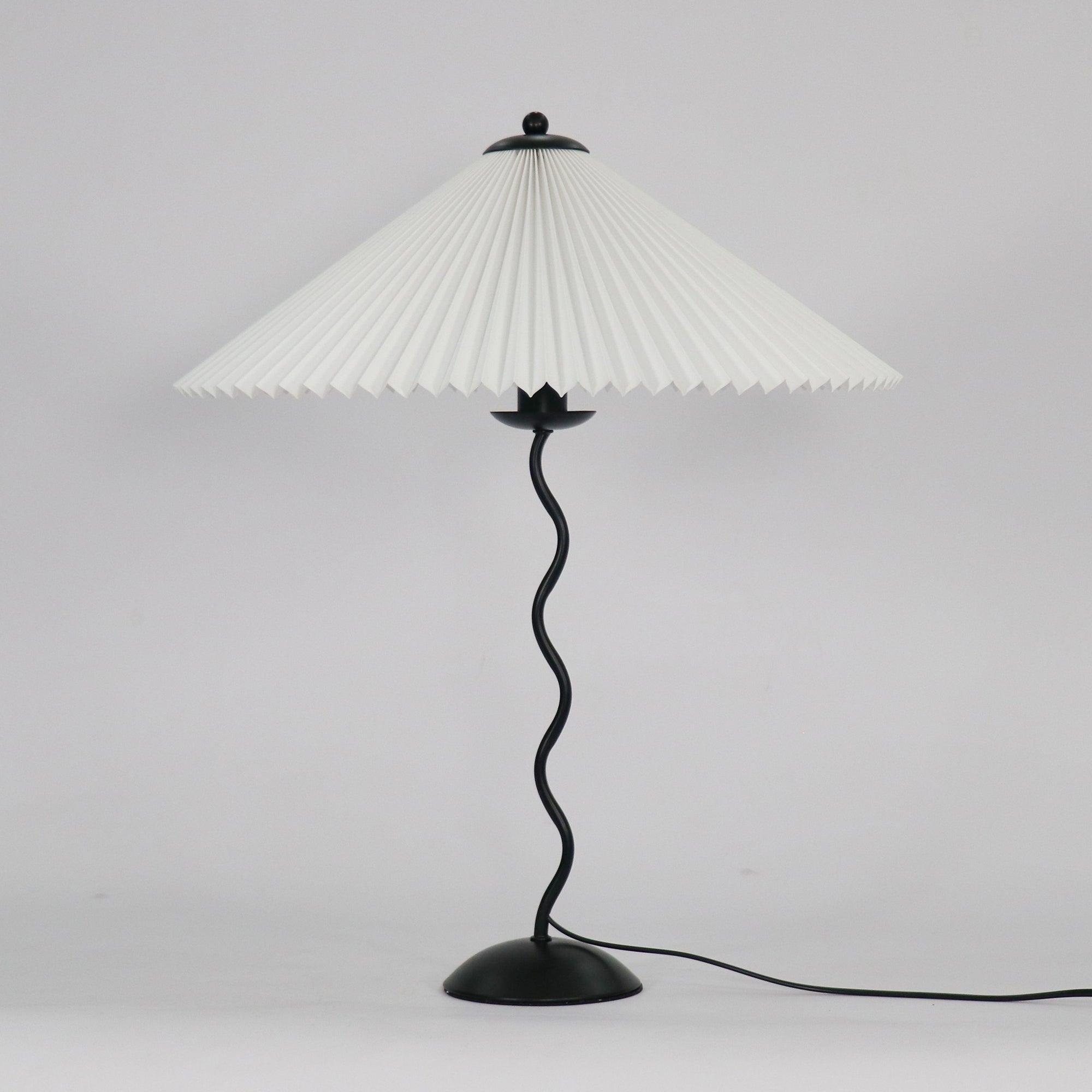 Pleated Umbrella Fabric Shade Lamp