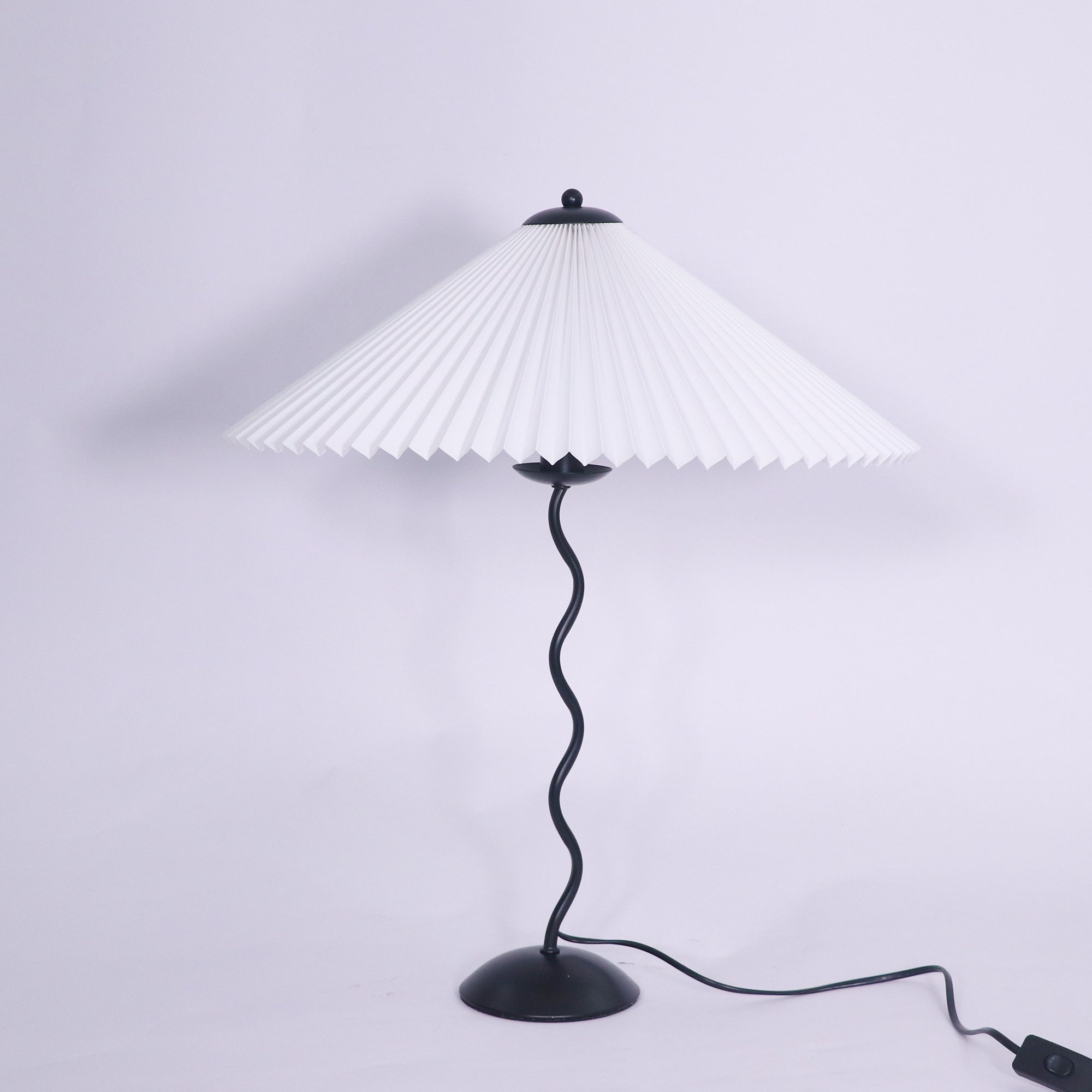 Pleated Umbrella Fabric Shade Lamp