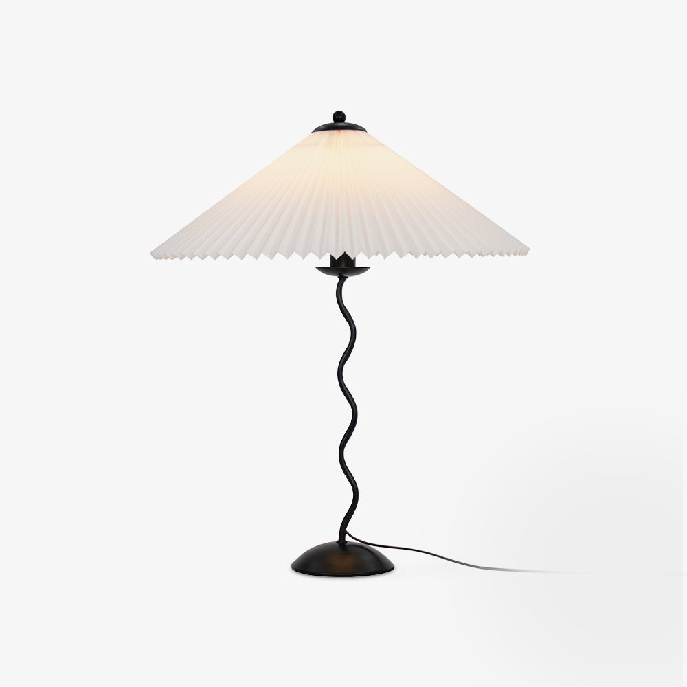 Pleated Umbrella Fabric Shade Lamp