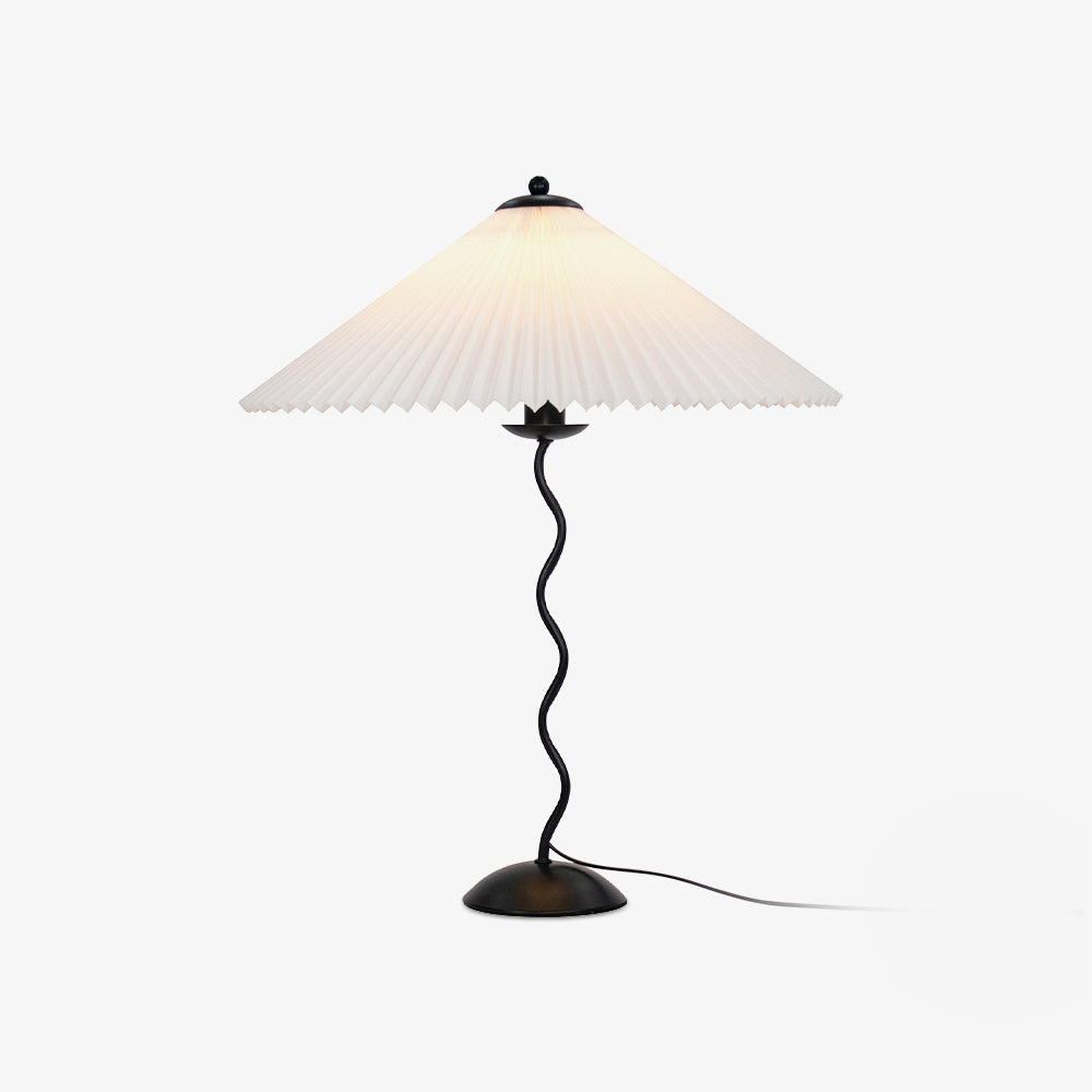Pleated Umbrella Fabric Shade Lamp