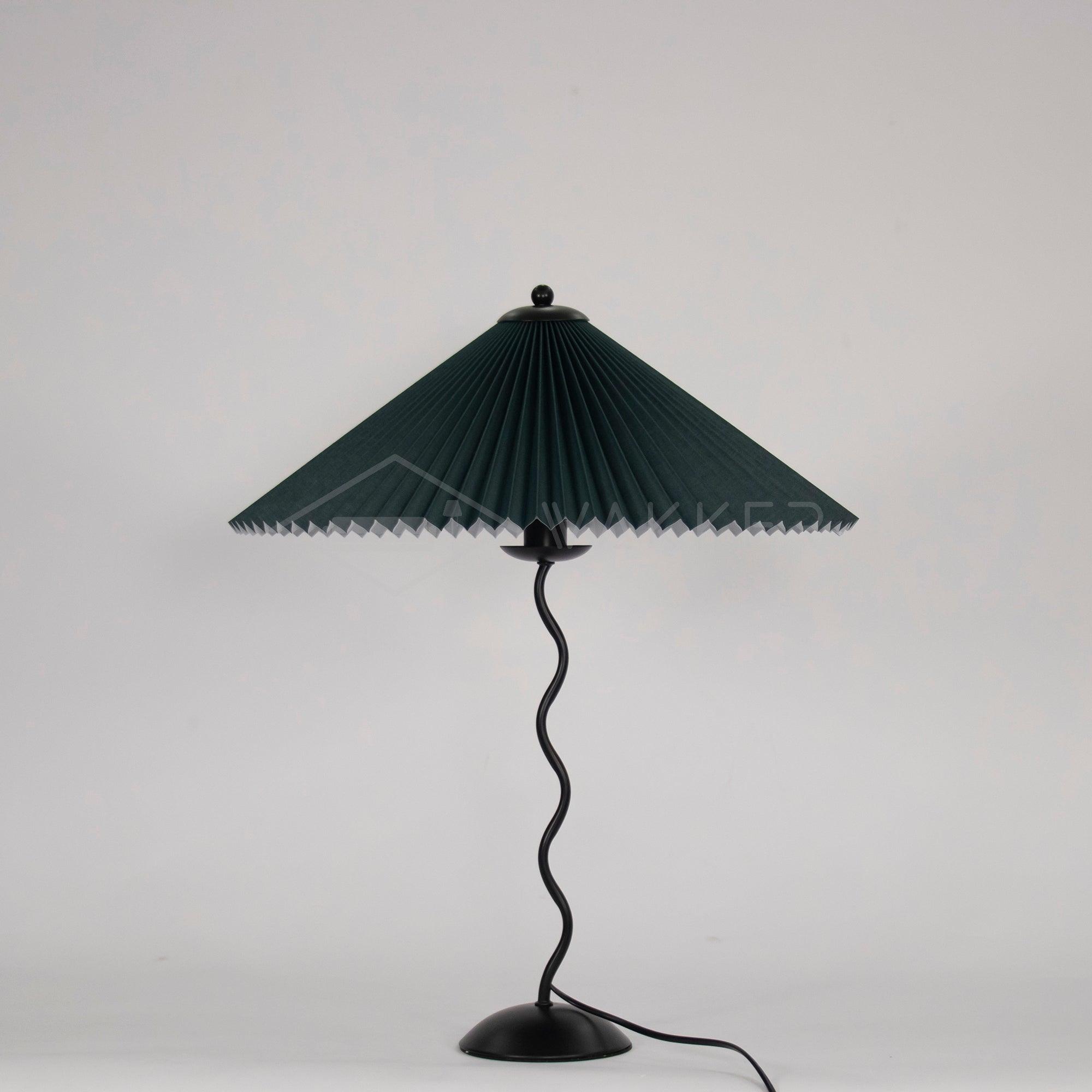Pleated Umbrella Fabric Shade Lamp