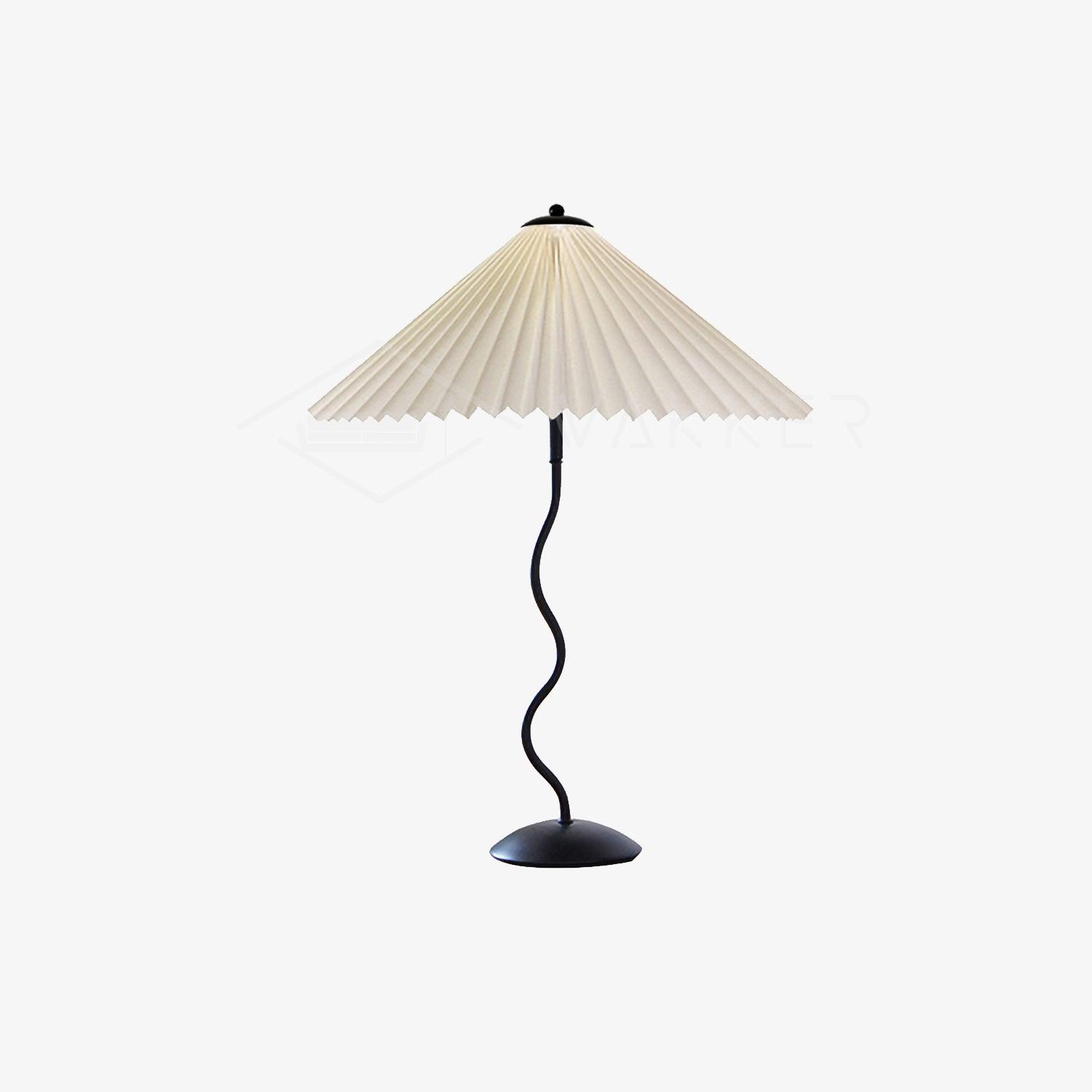 Pleated Umbrella Fabric Shade Lamp