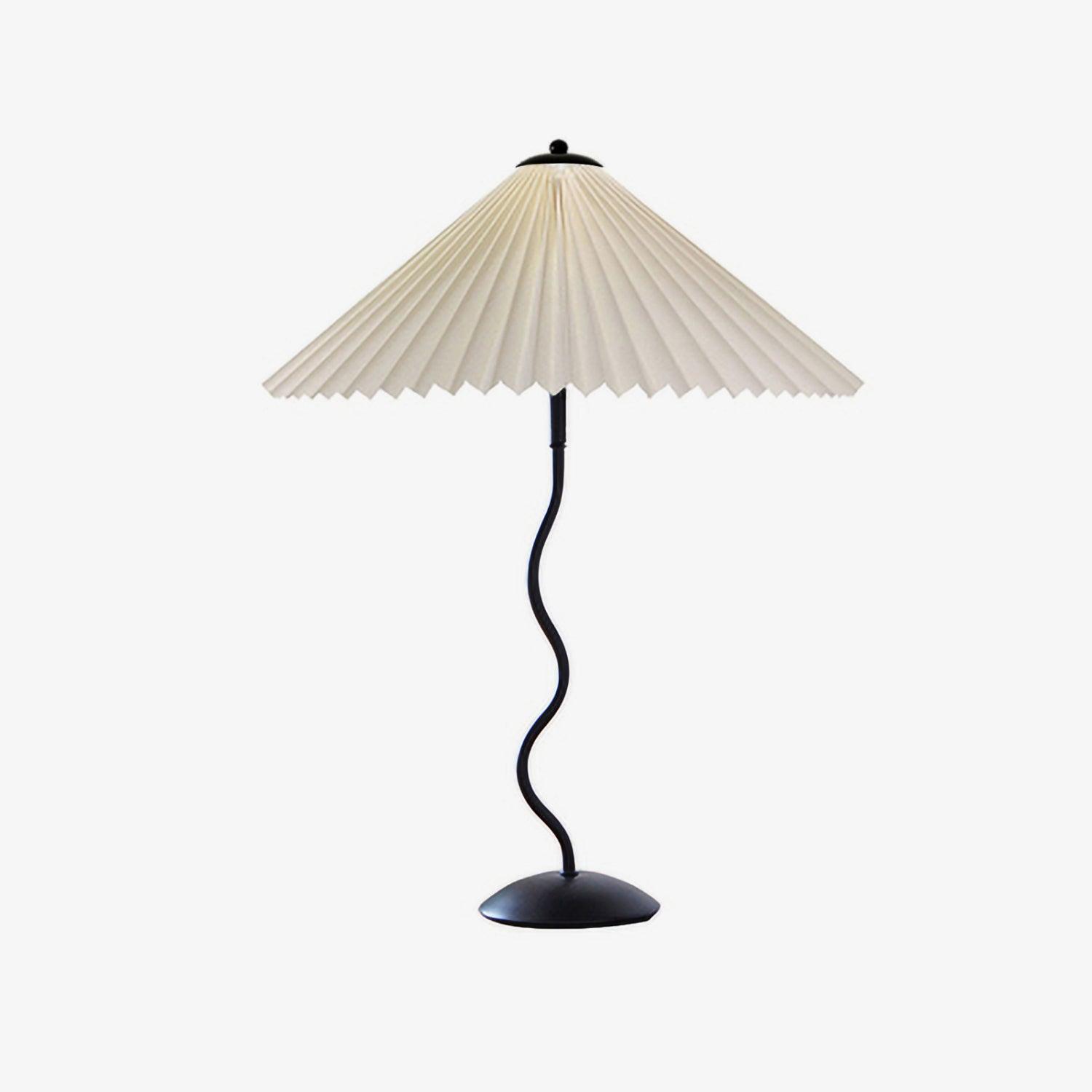 Pleated Umbrella Fabric Shade Lamp