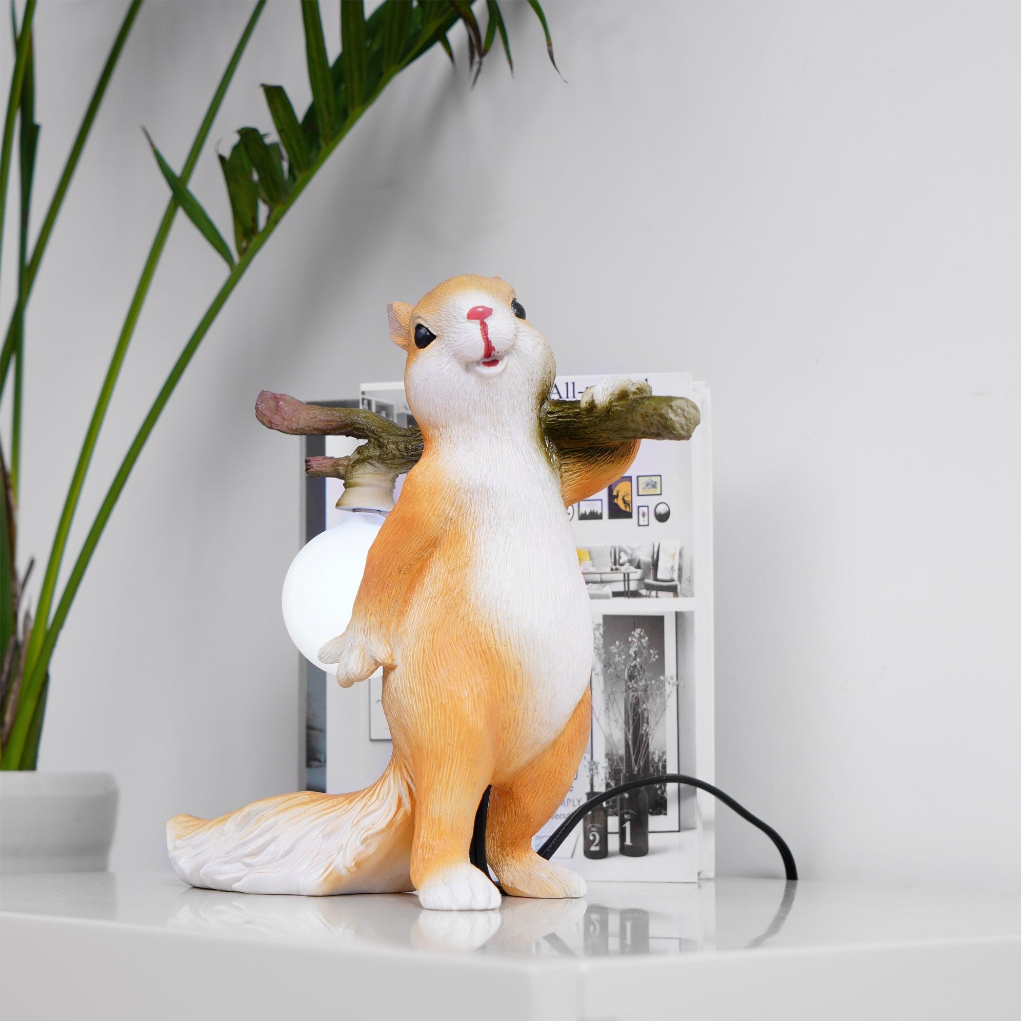 Decorative Squirrel Table Lamp