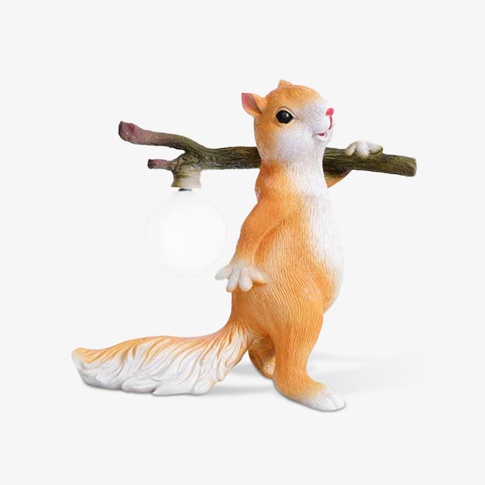 Decorative Squirrel Table Lamp