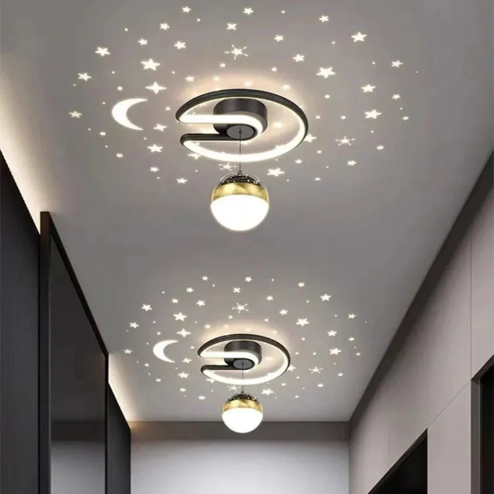 Modern Starry Sky LED Ceiling Lamp – Dimmable and Modern