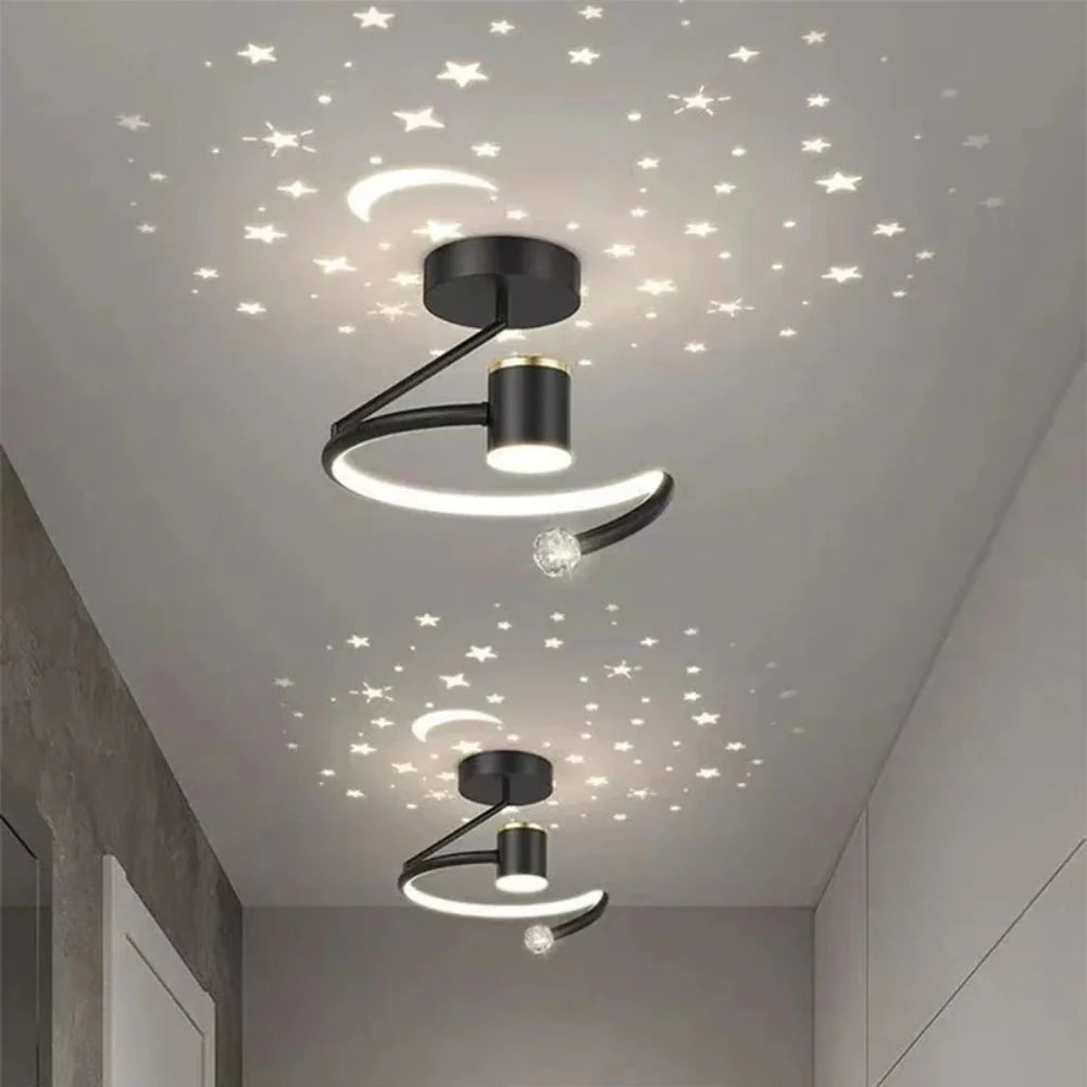 Modern Starry Sky LED Ceiling Lamp – Dimmable and Modern