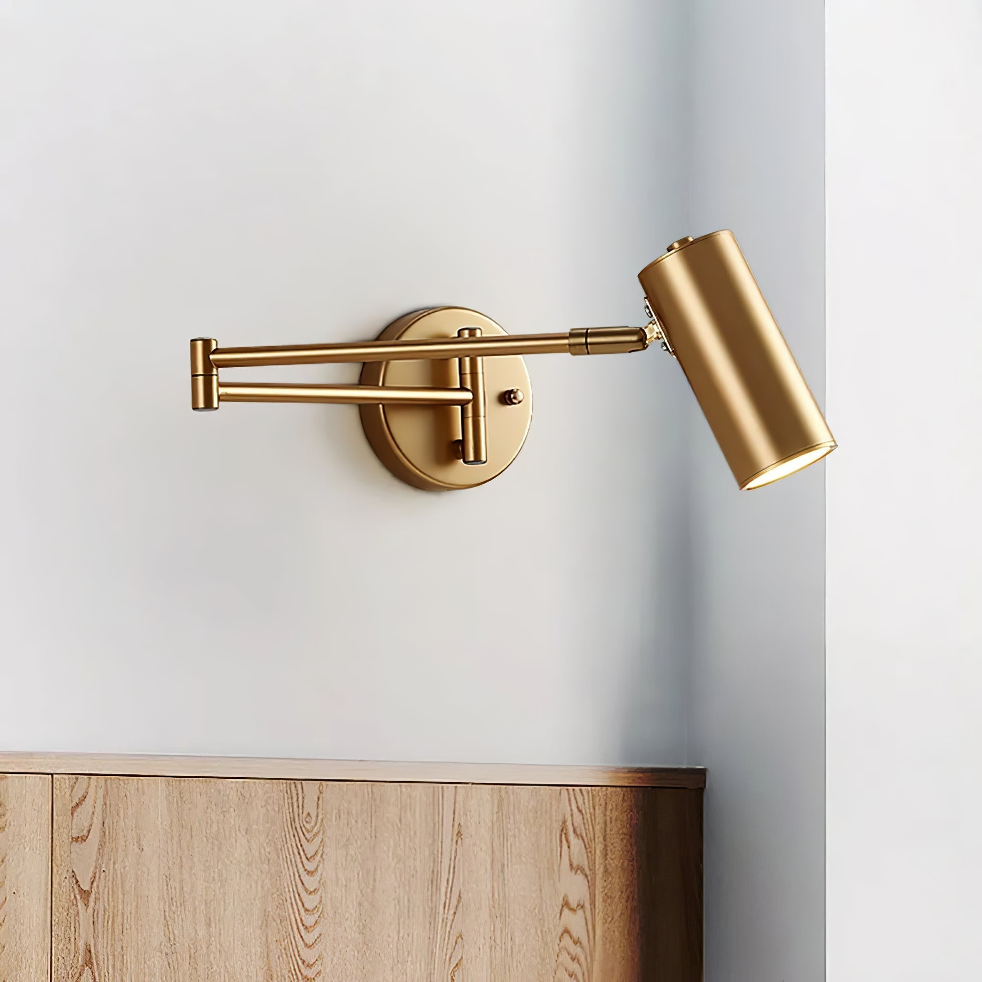 Adjustable Swing Arm Wall Lamp