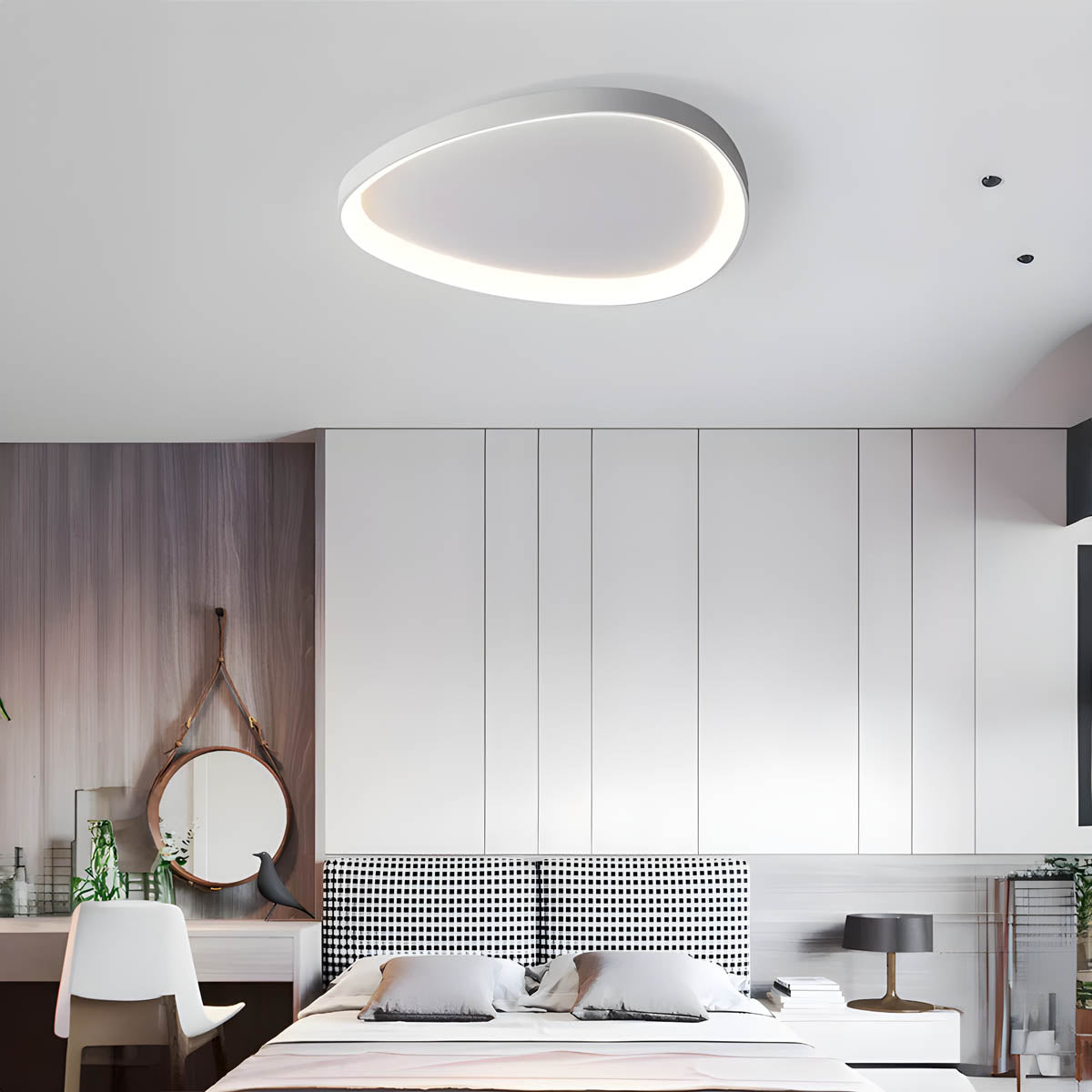 Neutral Tau Flush Mount Ceiling Light
