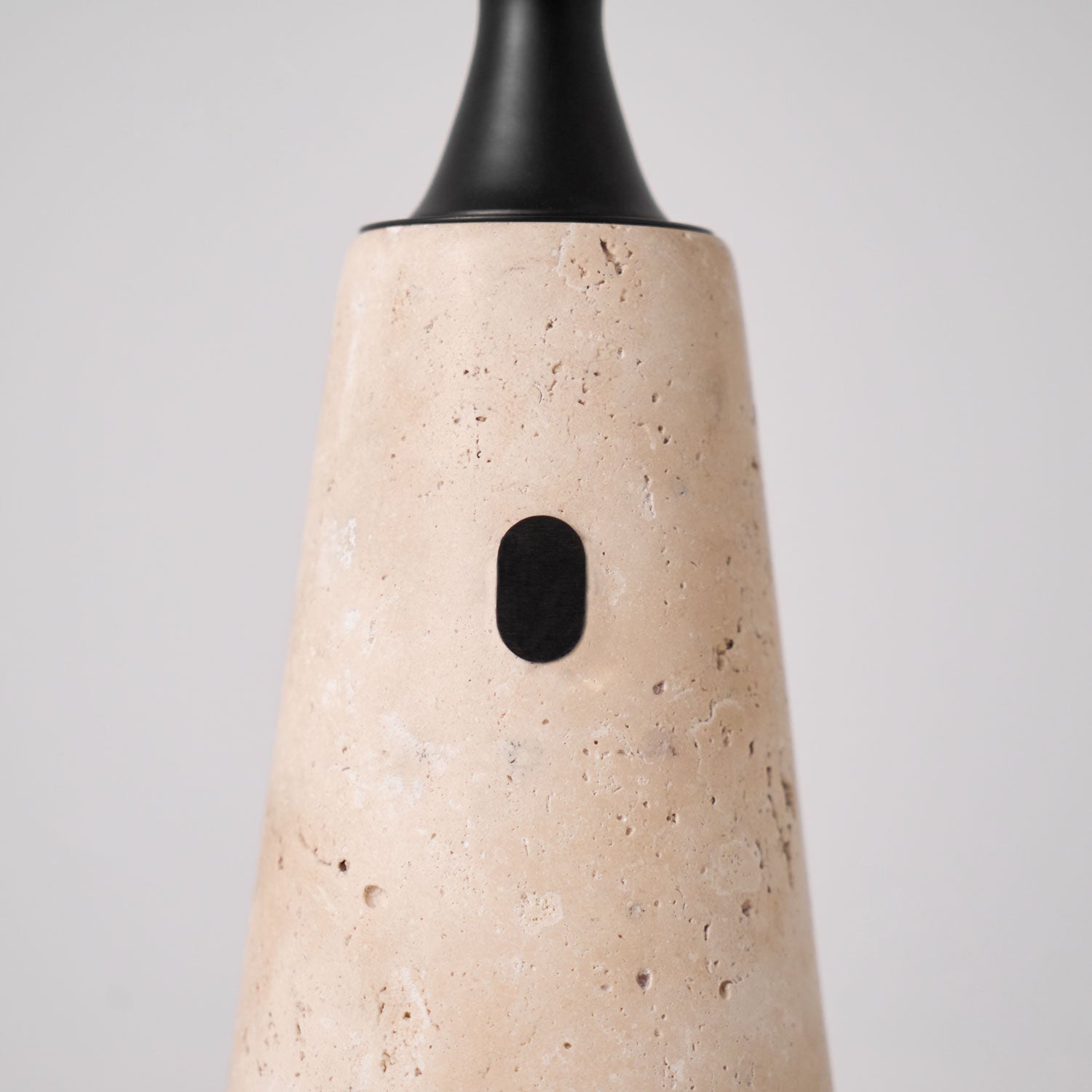 Portable Travertine LED Table Lamp – Touch Control, USB Rechargeable