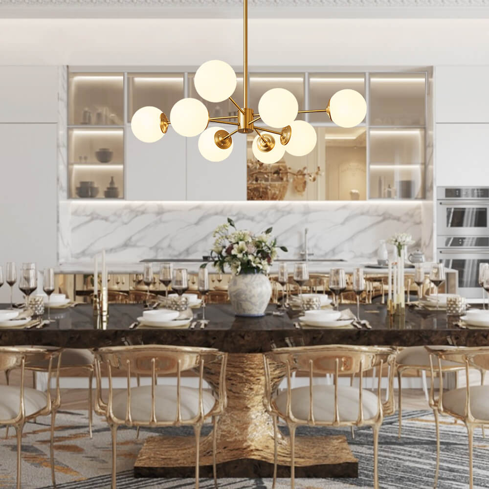 Mid-Century Globe Chandelier – 6/8/12 Lights - Atelier Dubois Paris