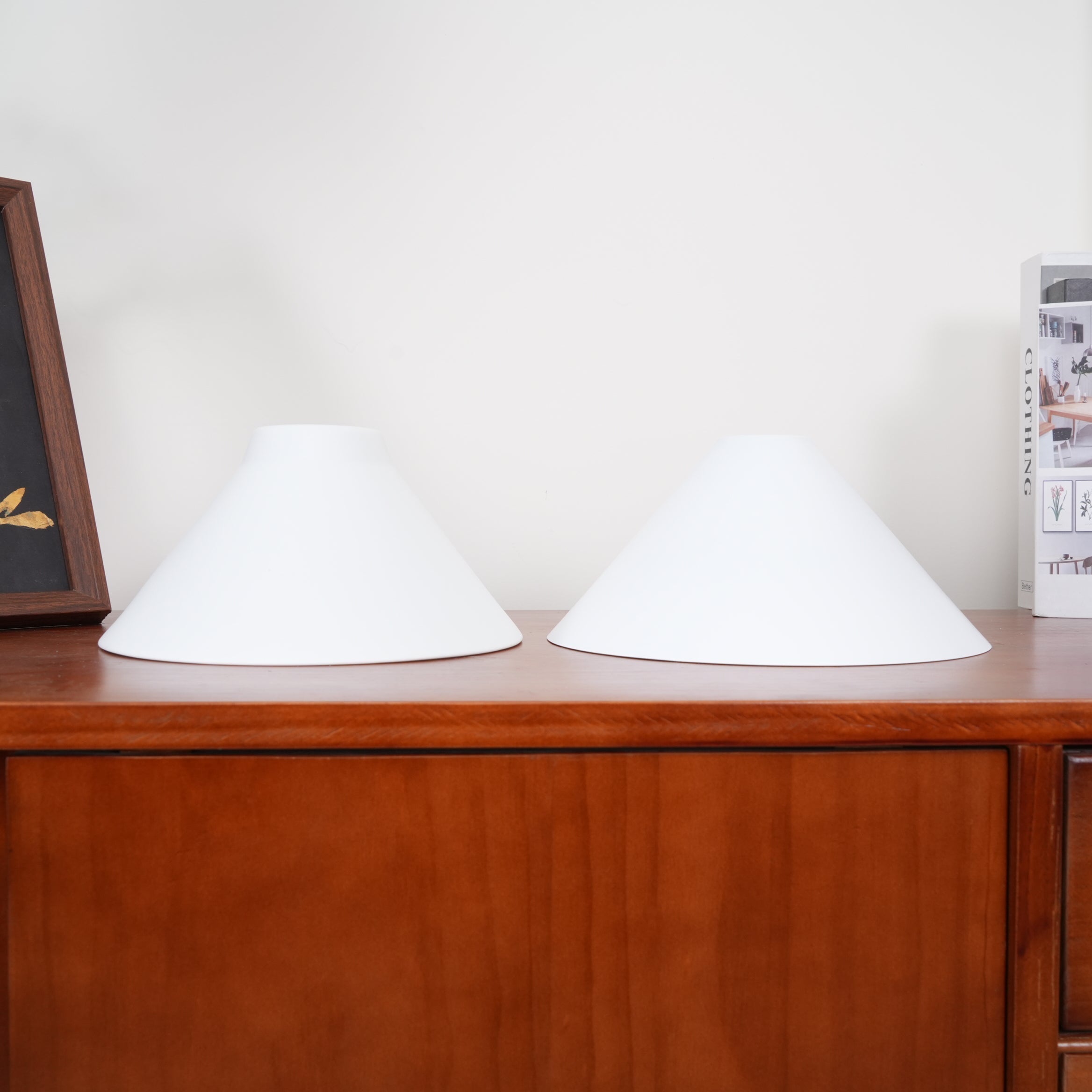 Double Head Pendant Lamp - Ceramic Shade Lighting Fixture