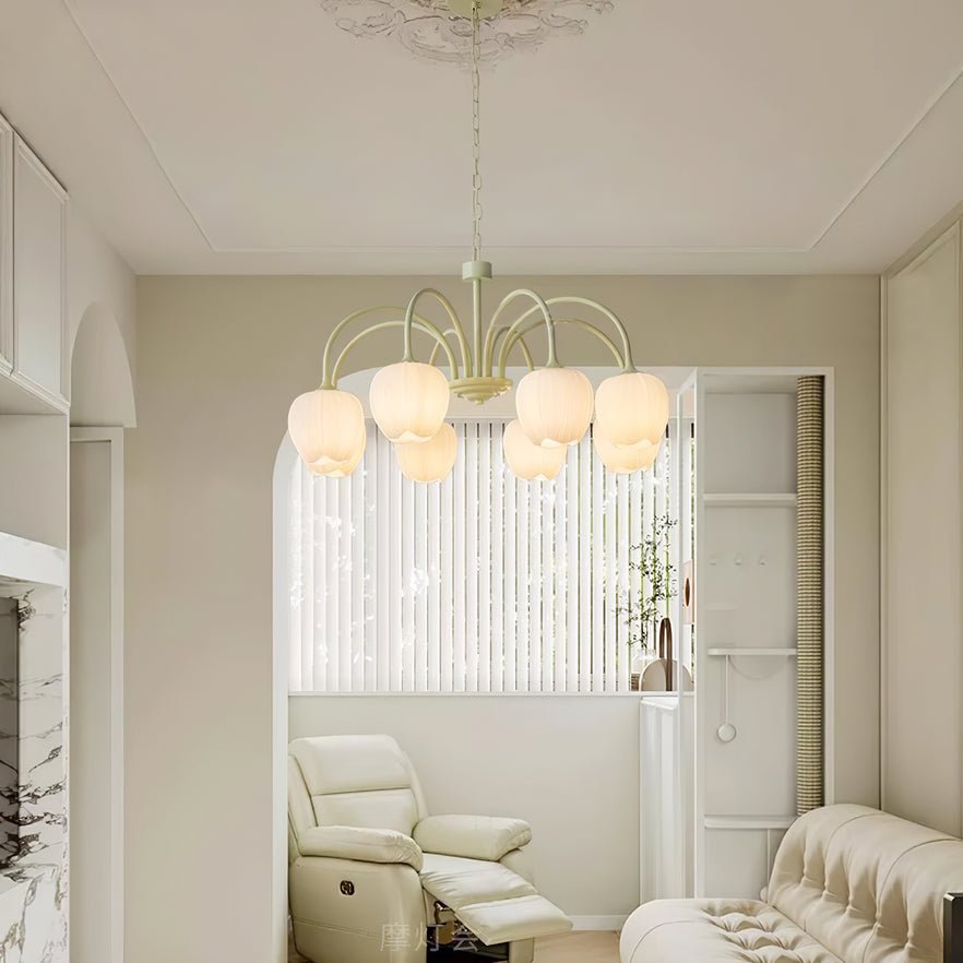 Tulip Matcha Pendant Chandelier – Stylish Lounge Hanging Light