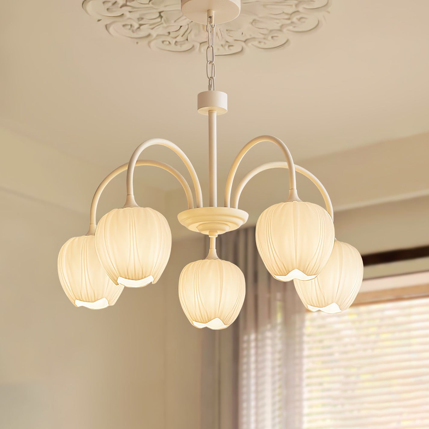Tulip Matcha Pendant Chandelier – Stylish Lounge Hanging Light