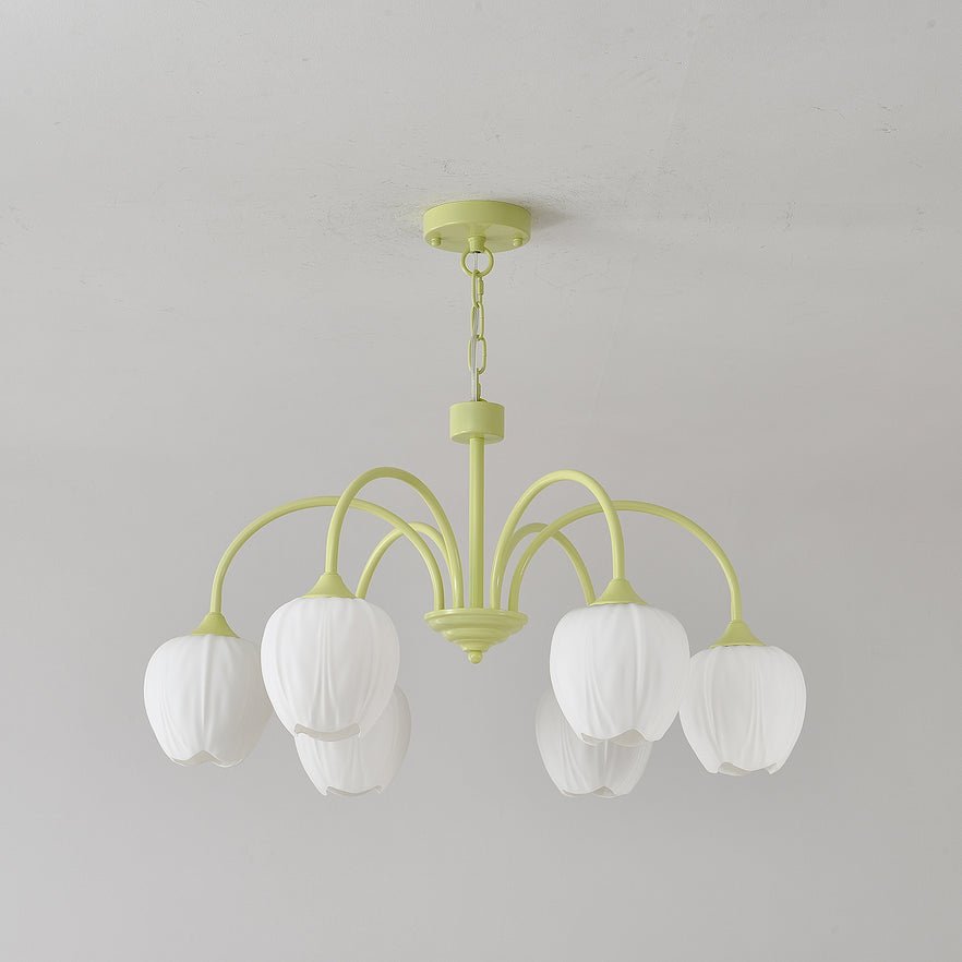Tulip Matcha Pendant Chandelier – Stylish Lounge Hanging Light