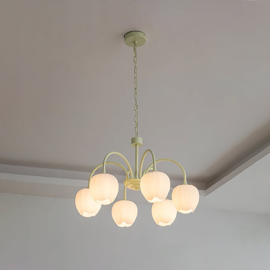 Tulip Matcha Pendant Chandelier – Stylish Lounge Hanging Light