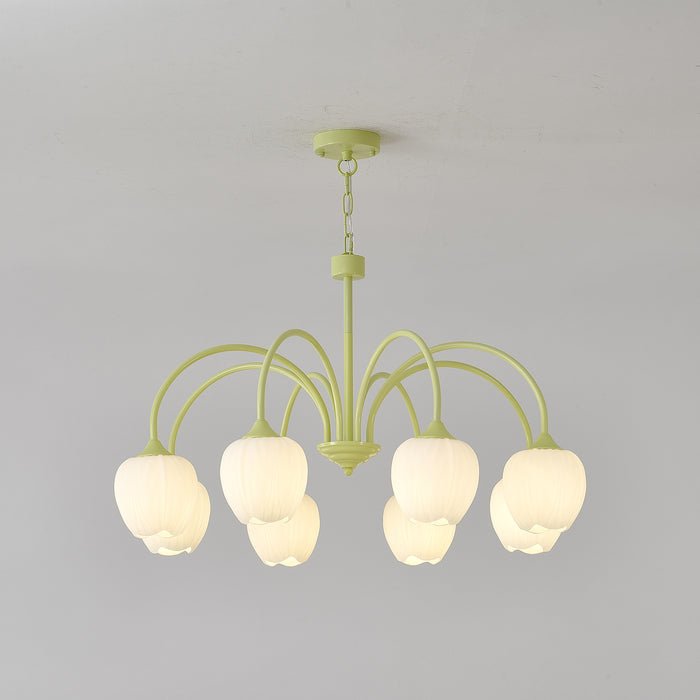 Tulip Matcha Pendant Chandelier – Stylish Lounge Hanging Light