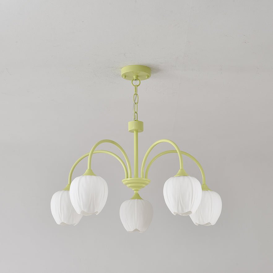 Tulip Matcha Pendant Chandelier – Stylish Lounge Hanging Light