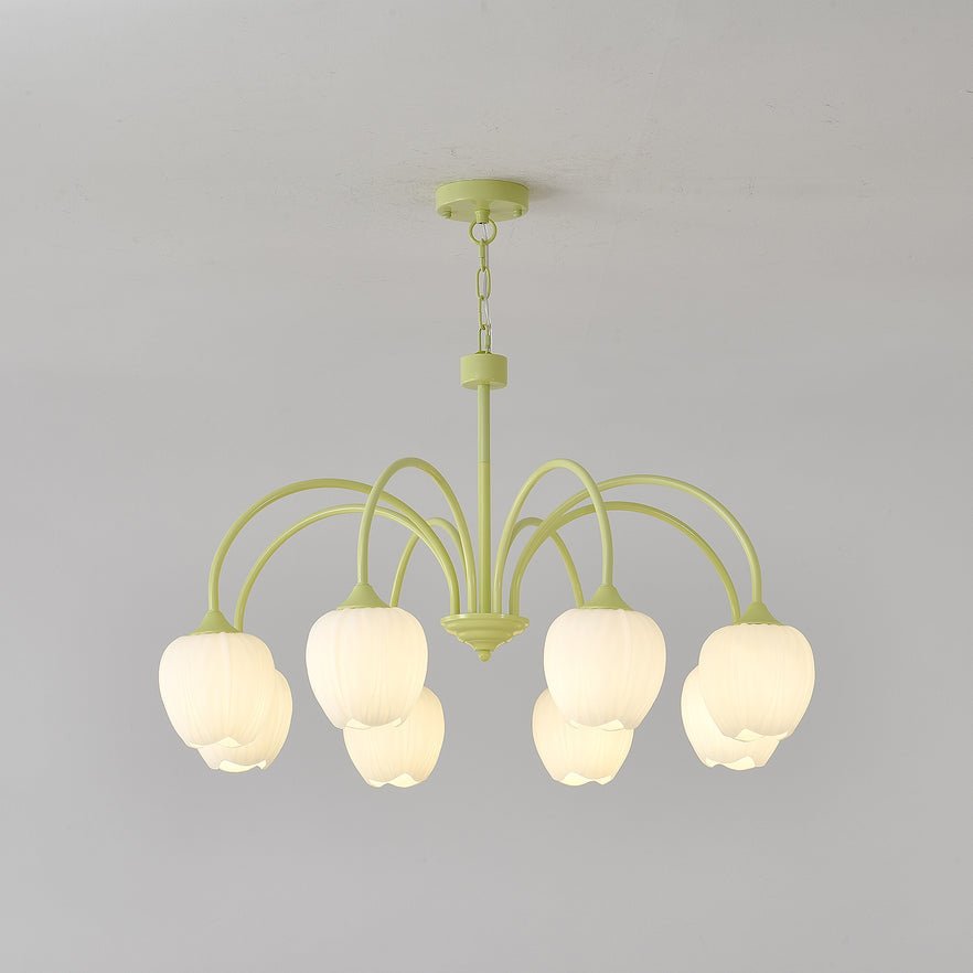 Tulip Matcha Pendant Chandelier – Stylish Lounge Hanging Light