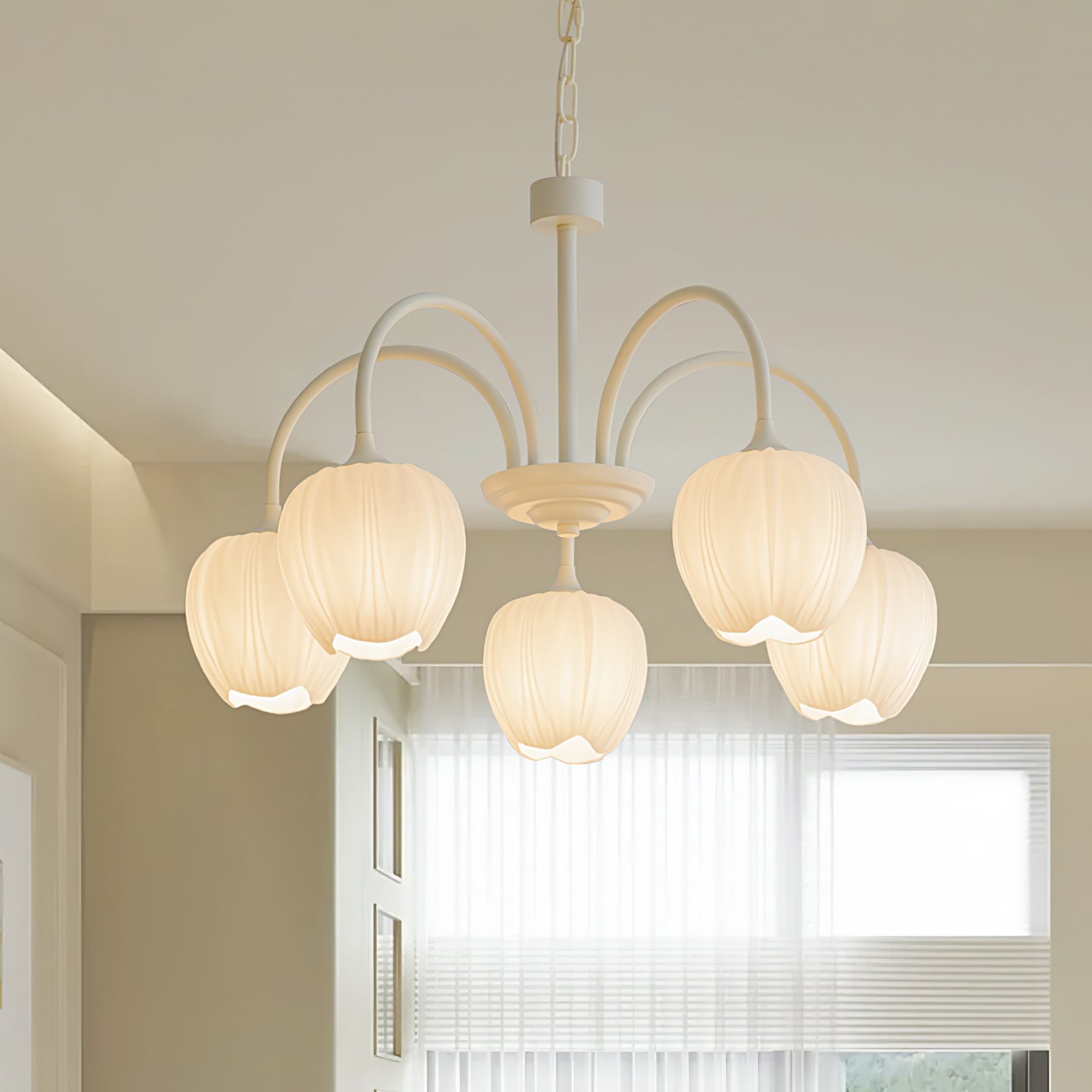 Tulip Matcha Pendant Chandelier – Stylish Lounge Hanging Light
