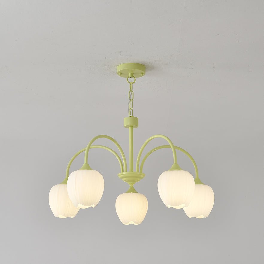 Tulip Matcha Pendant Chandelier – Stylish Lounge Hanging Light
