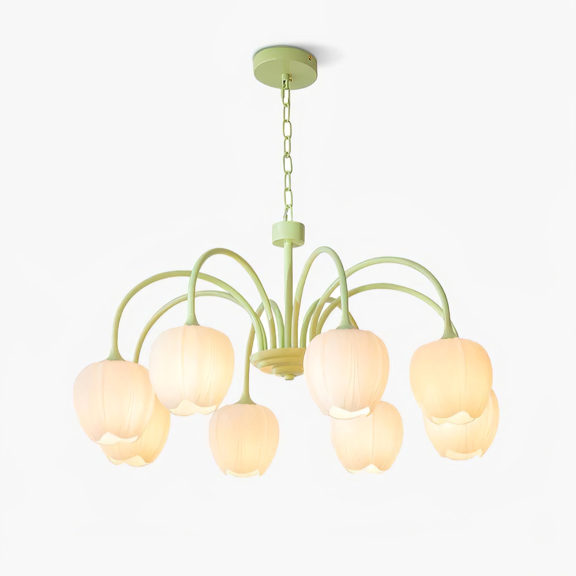 Tulip Matcha Pendant Chandelier – Stylish Lounge Hanging Light