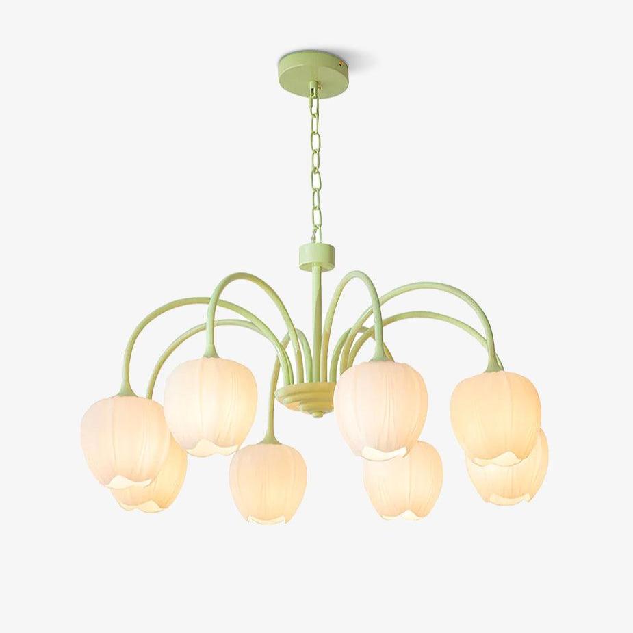 Tulip Matcha Pendant Chandelier – Stylish Lounge Hanging Light