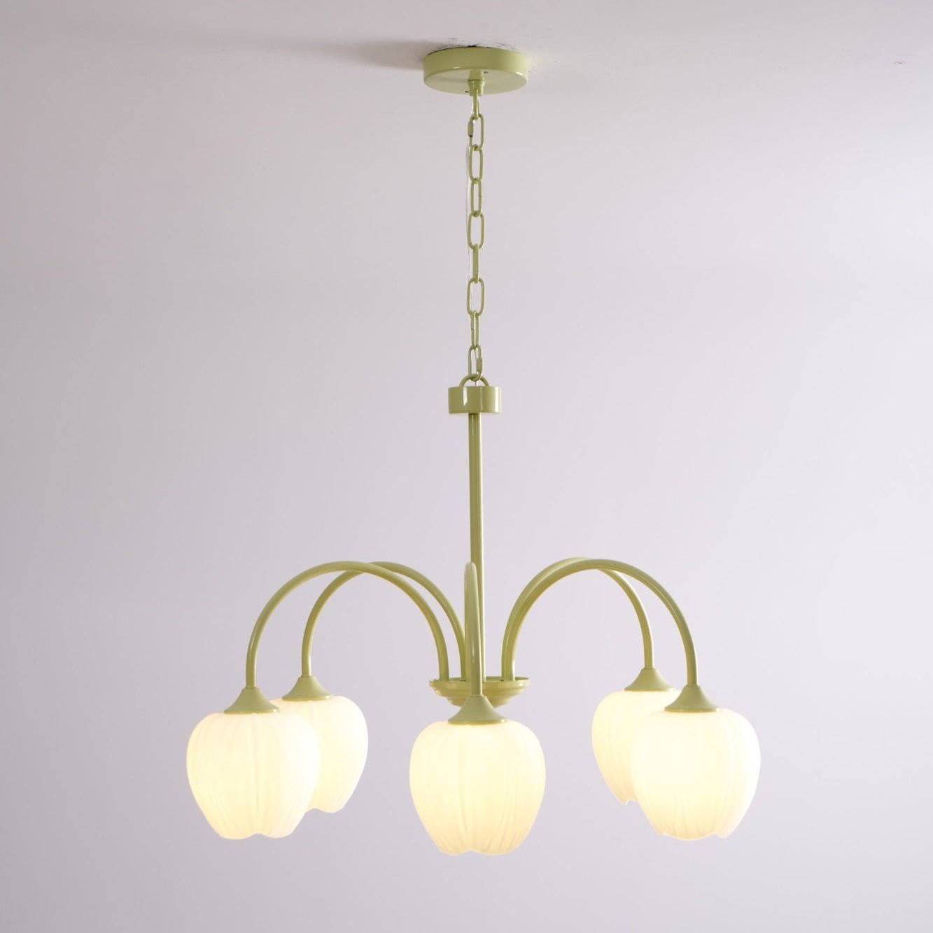 Tulip Matcha Pendant Chandelier – Stylish Lounge Hanging Light