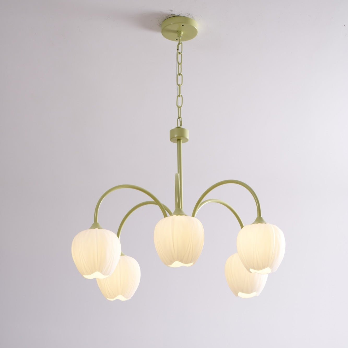 Tulip Matcha Pendant Chandelier – Stylish Lounge Hanging Light
