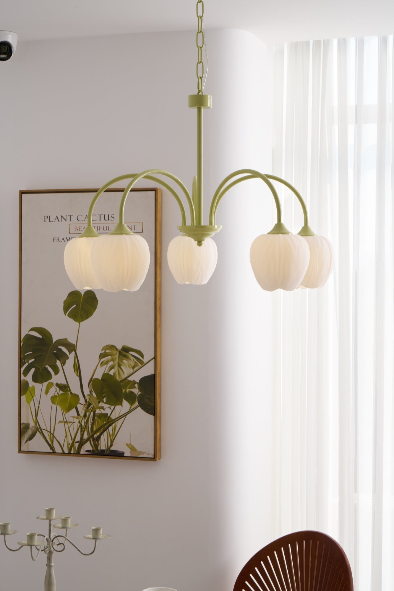 Tulip Matcha Pendant Chandelier – Stylish Lounge Hanging Light