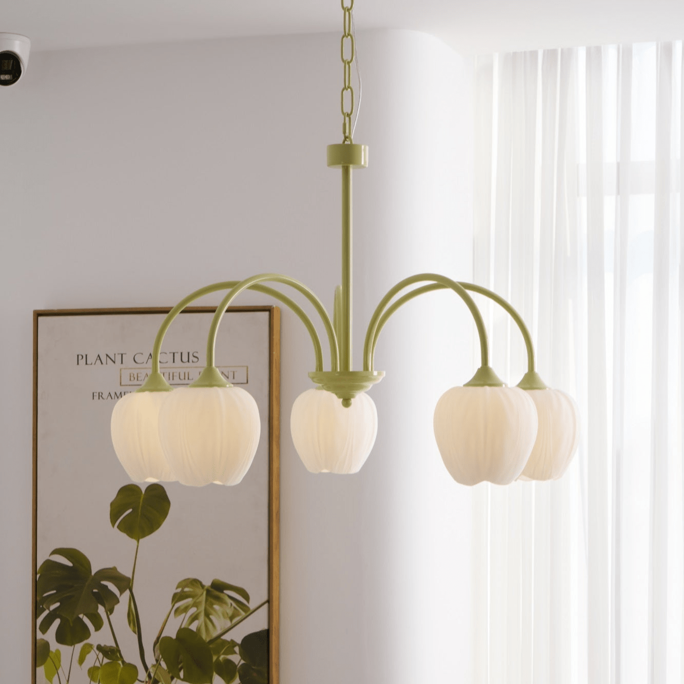 Tulip Matcha Pendant Chandelier – Stylish Lounge Hanging Light
