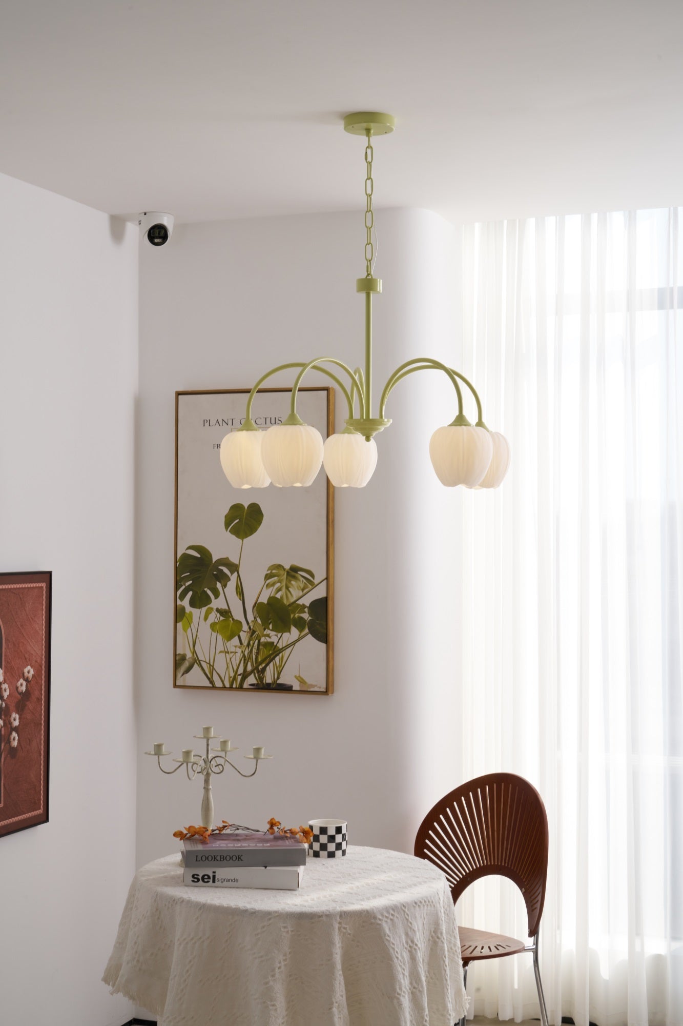 Tulip Matcha Pendant Chandelier – Stylish Lounge Hanging Light
