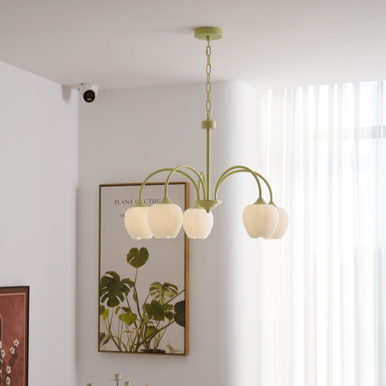 Tulip Matcha Pendant Chandelier – Stylish Lounge Hanging Light