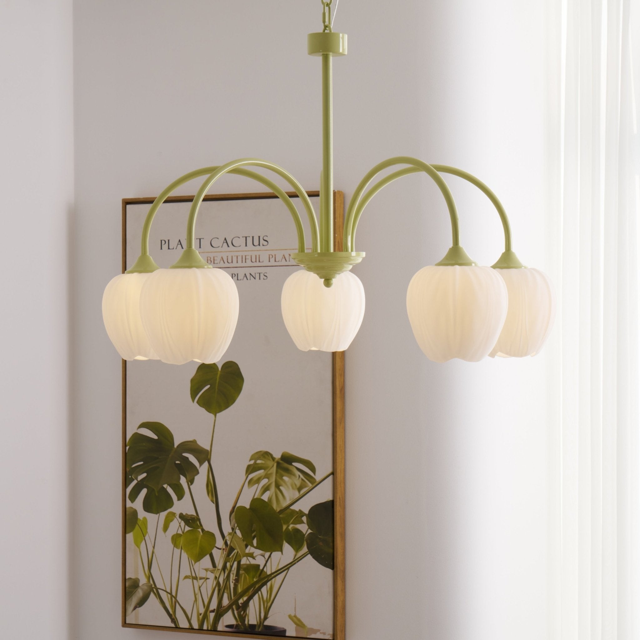 Tulip Matcha Pendant Chandelier – Stylish Lounge Hanging Light