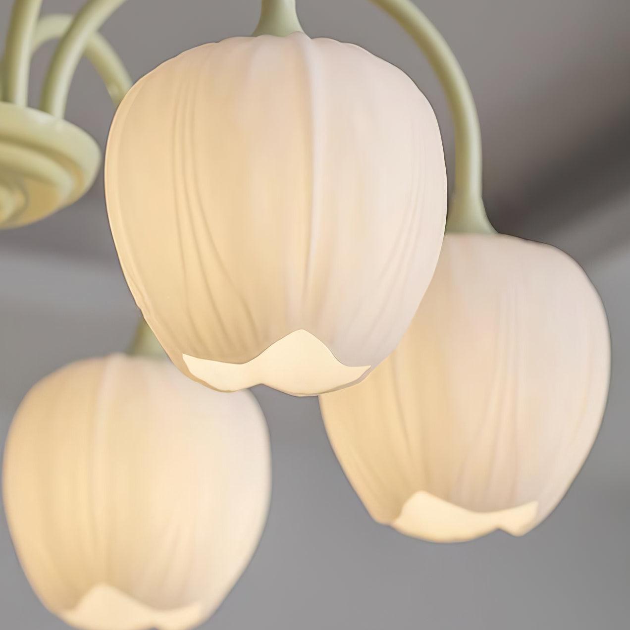 Tulip Matcha Pendant Chandelier – Stylish Lounge Hanging Light