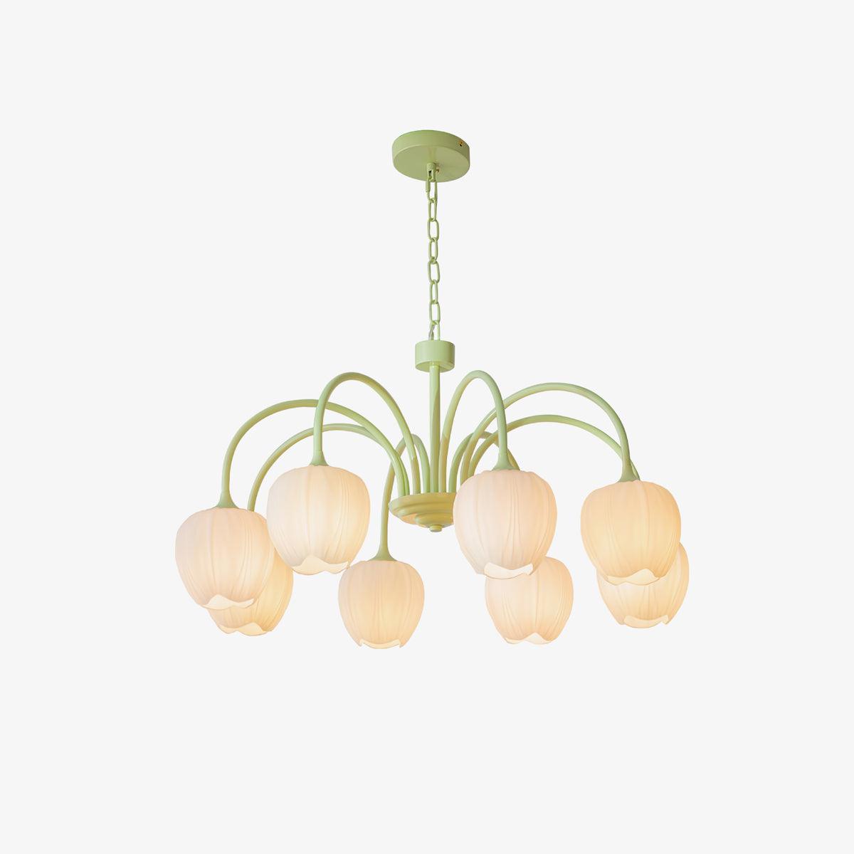 Tulip Matcha Pendant Chandelier – Stylish Lounge Hanging Light