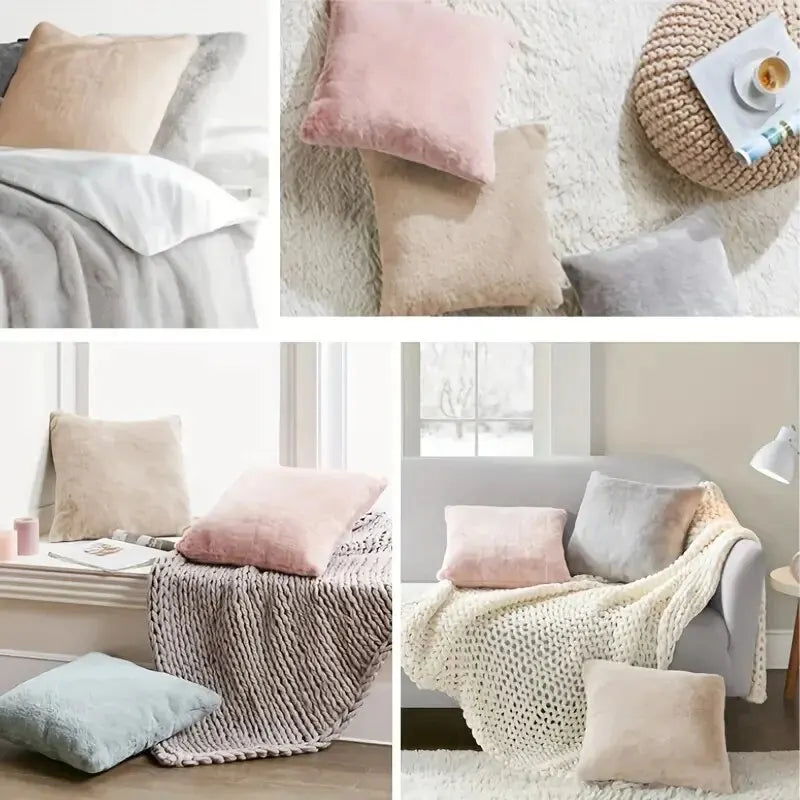 Ultra-Soft Decorative Rabbit Pillow Cover | Layer with Style