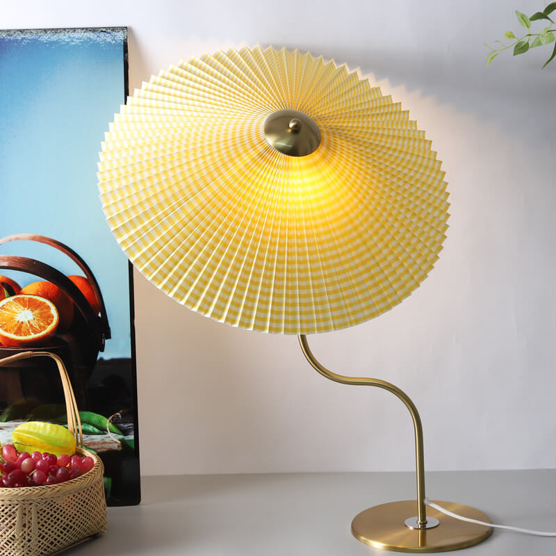 Umbrella-Shaped Table Lamp with Modern Charm