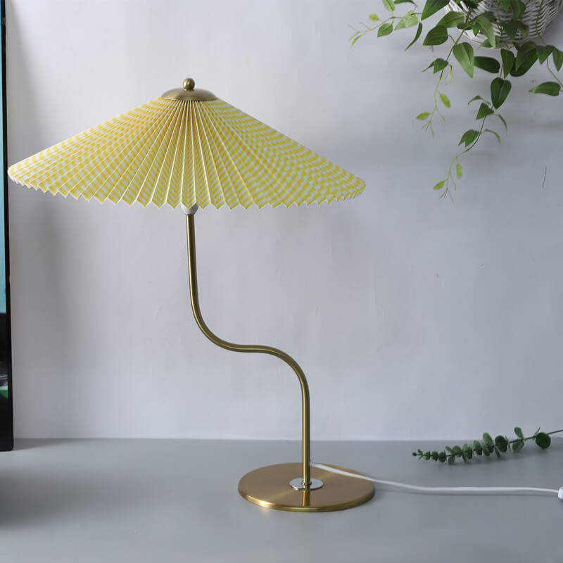 Umbrella-Shaped Table Lamp with Modern Charm