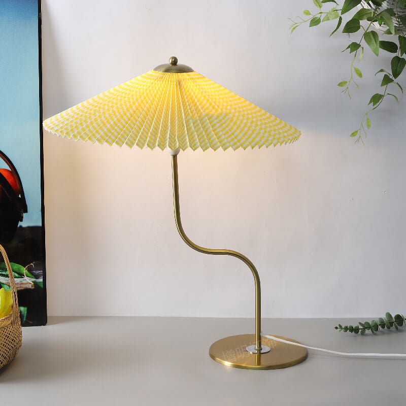 Umbrella-Shaped Table Lamp with Modern Charm