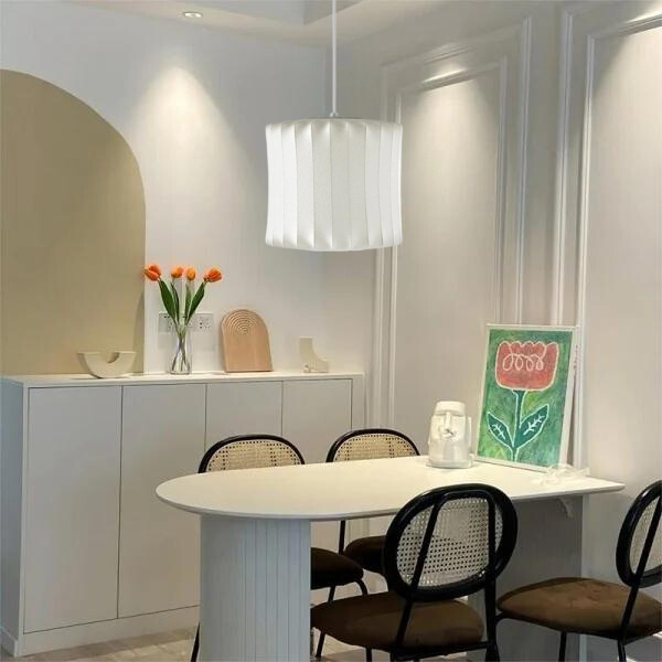 Chinese-Style Silk Hanging Lamp